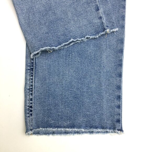 Levi's Signature Heritage Jeans High Rise Straight Leg Stretch Fray Hems size 10 - Picture 3 of 10